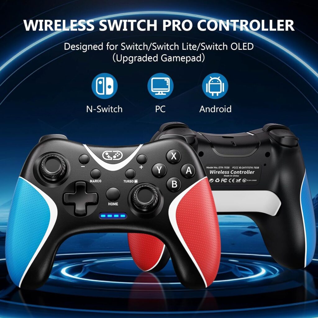 wireless controller with  custom back key